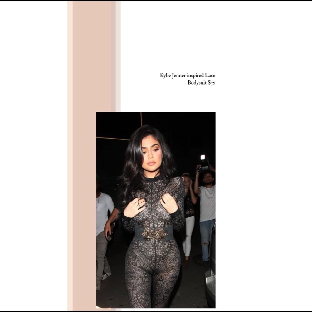 Kylie Jenner inspired Lace Bodysuit